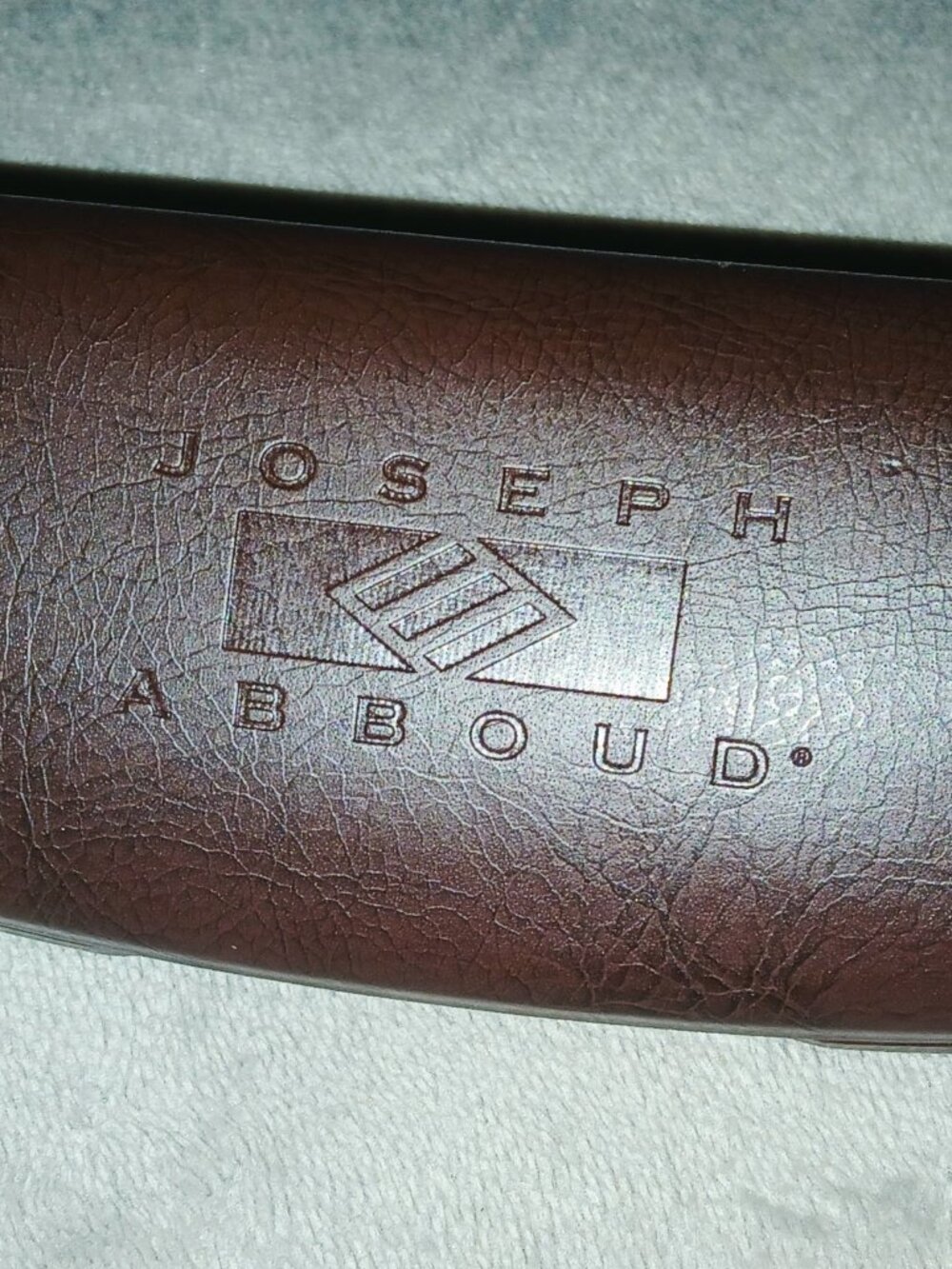 Brown Leather Joseph Abboud Eyeglass Case NWOT